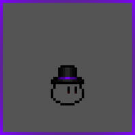 Black and Purple Top Hat