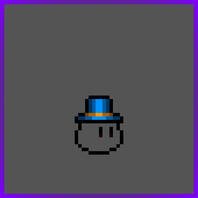 Blue and Orange Top Hat