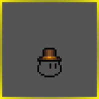 Brown and Orange Top Hat