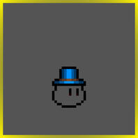 Blue and Brown Top Hat