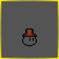 Brown and Red Top Hat
