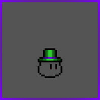 Green and Purple Top Hat