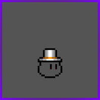 White and Orange Top Hat