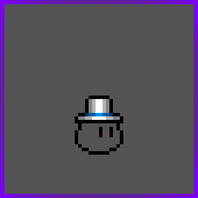 White and Blue Top Hat