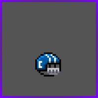 Blue Football Helmet
