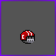 Red Football Helmet