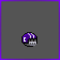 Purple Football Helmet